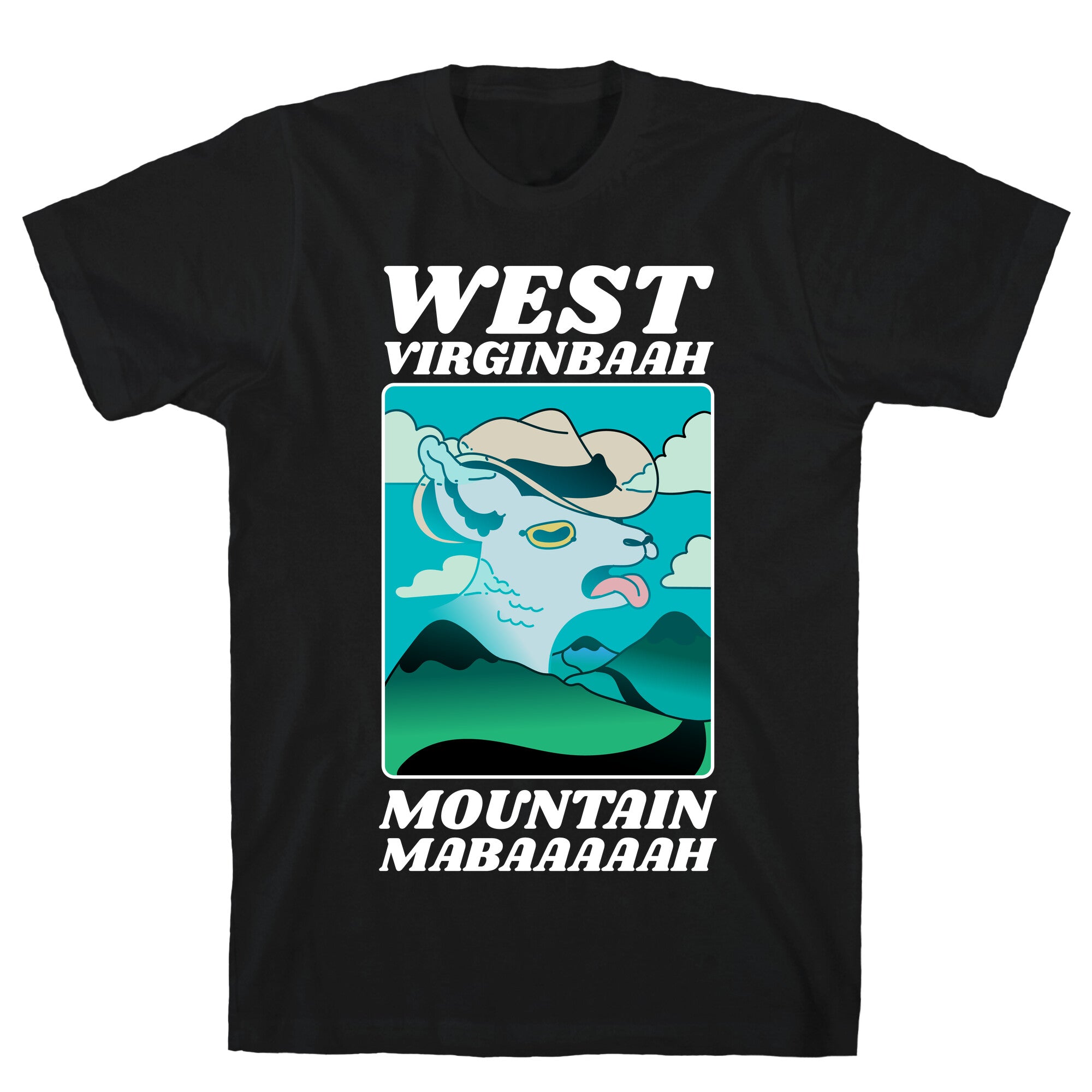 West Virginbaah, Mountain Mabaah (Country Roads Goat) T-Shirt